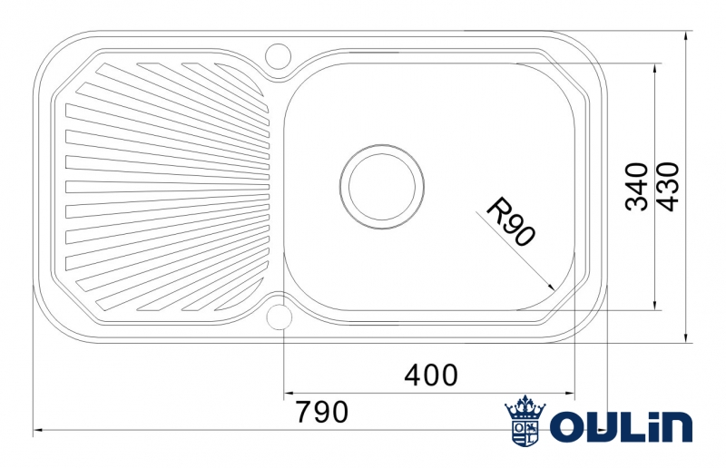 картинка Мойка для кухни Oulin OL-307 