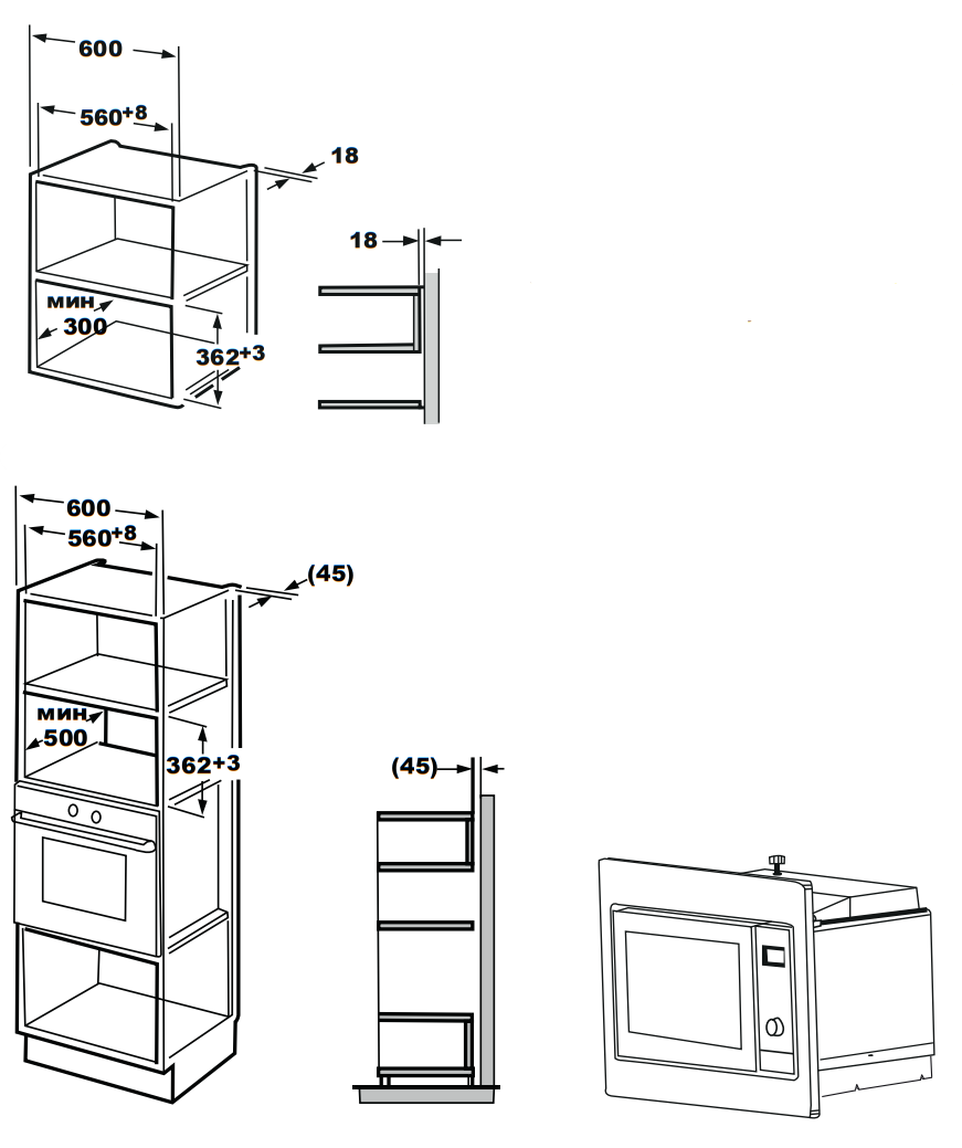 картинка Микроволновая печь Kuppersberg HMW 615 B 