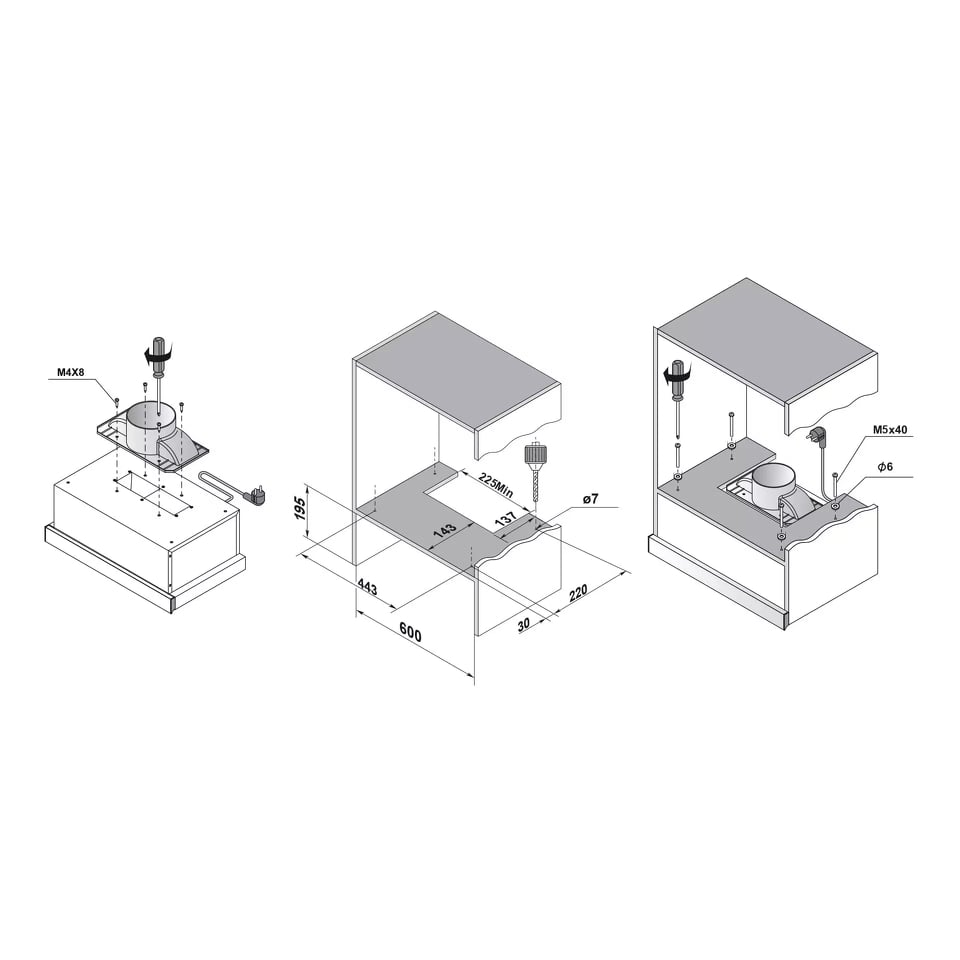 картинка Кухонная вытяжка встраиваемая Haier HVX-T662BB 