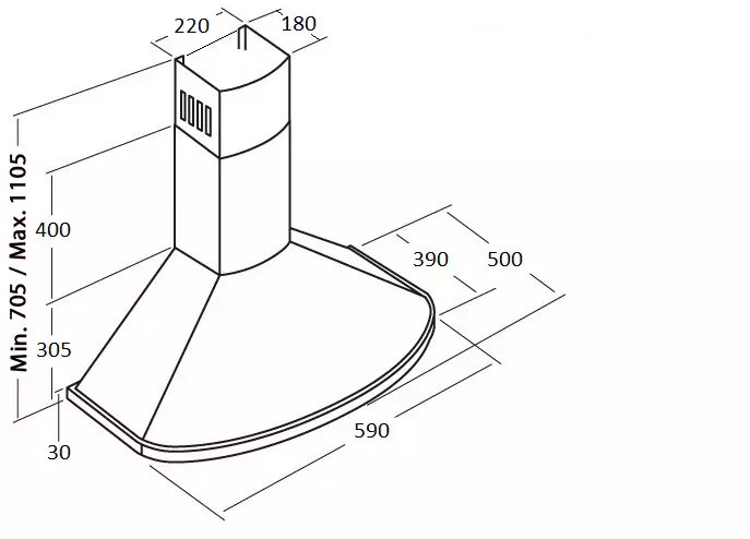 картинка Кухонная вытяжка Kuppersberg BONA 60 B BRONZE 