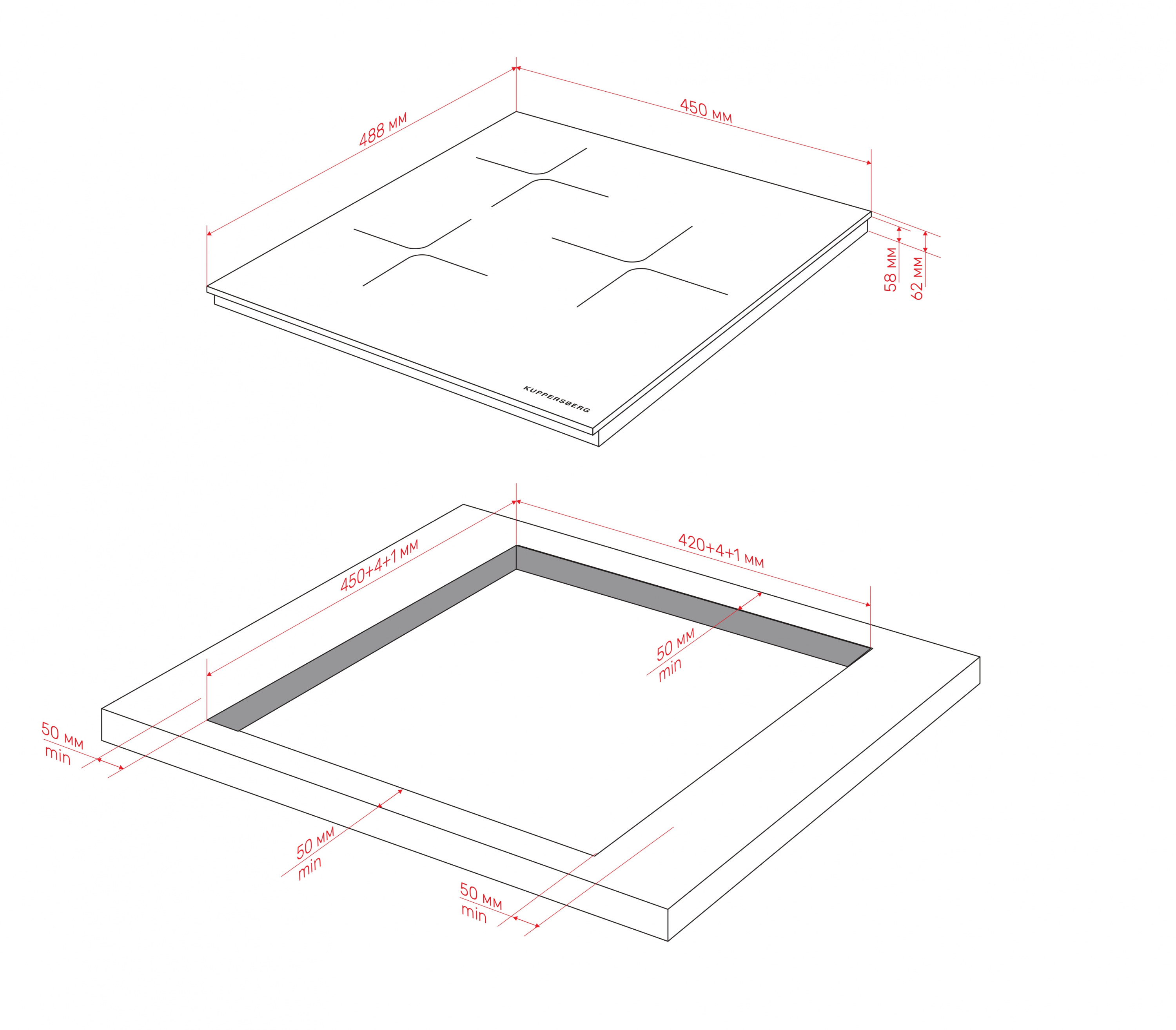 картинка Индукционная варочная панель Kuppersberg ICI 406 