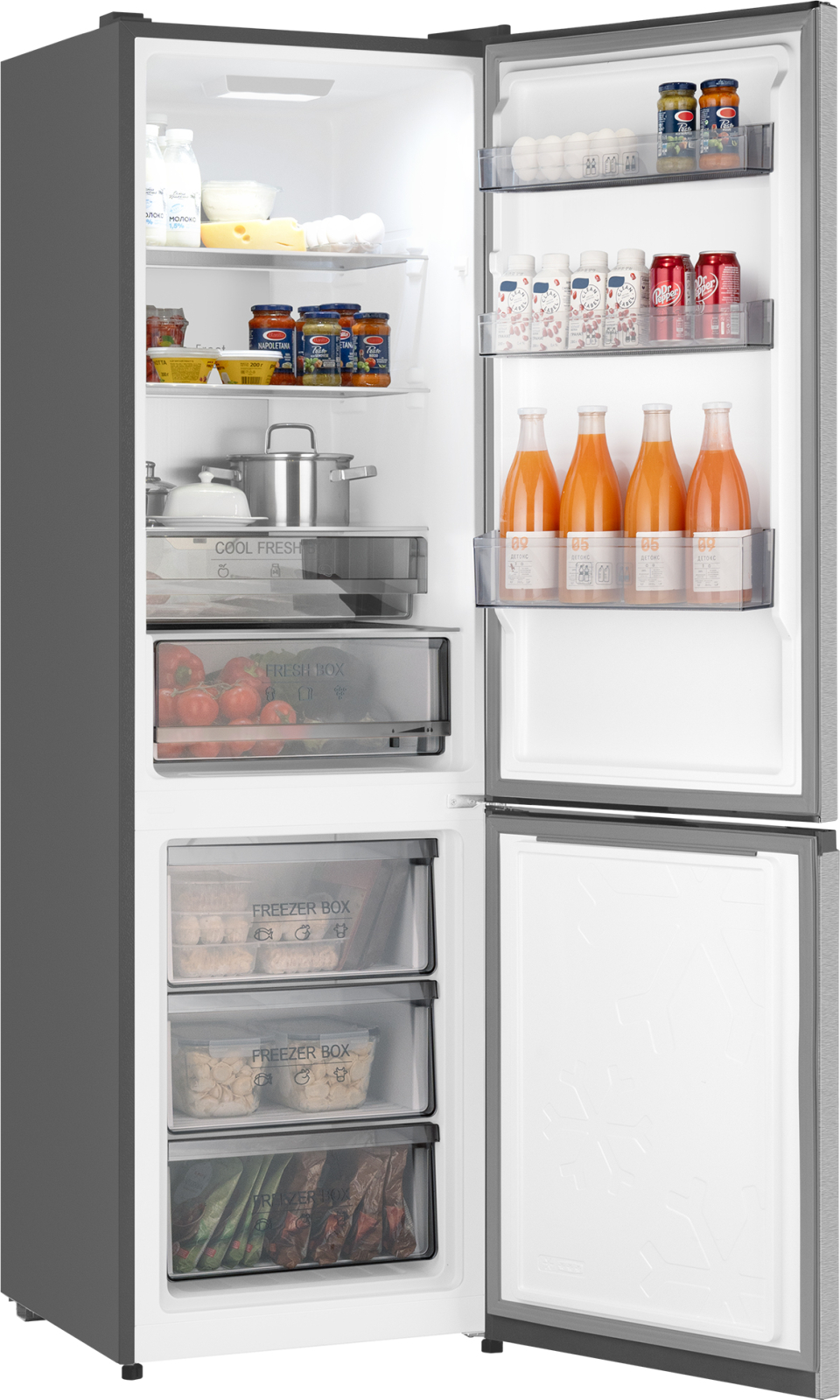 картинка Отдельностоящий холодильник Weissgauff WRK 2000 Total NoFrost Inverter Inox 