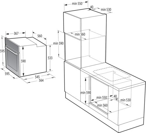 картинка Духовой шкаф Gorenje BOP798S54X нержавеющая сталь 