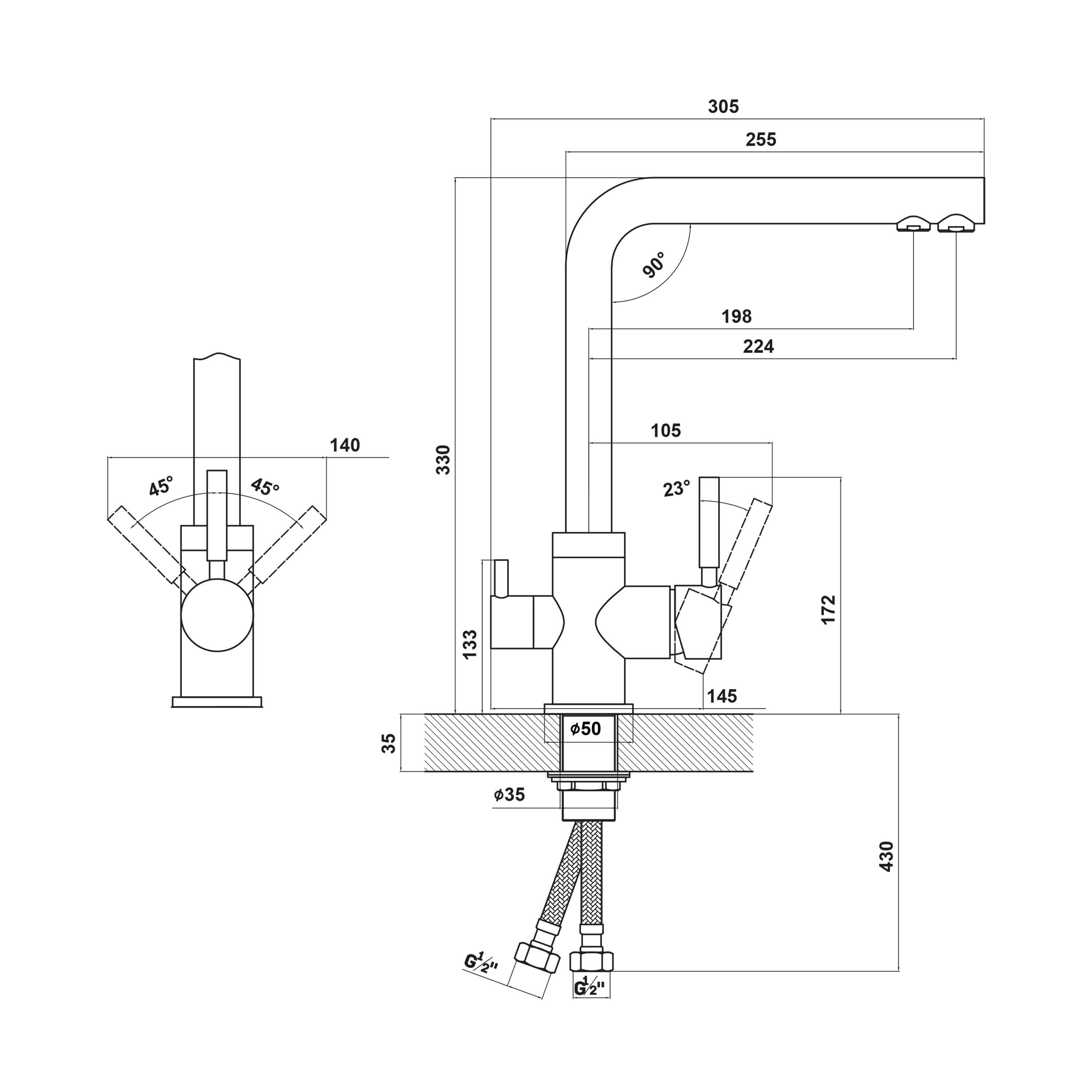 картинка Смеситель Florentina АРЕС FL 