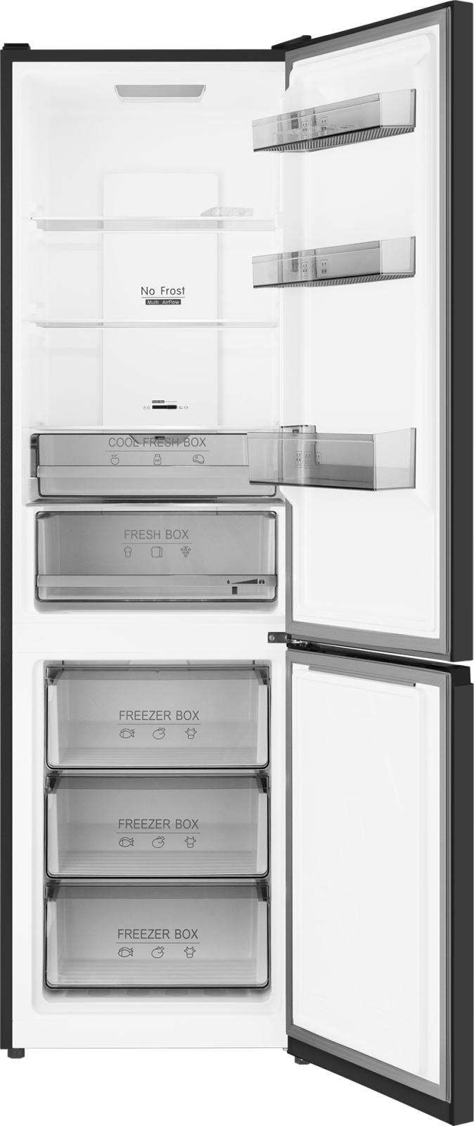 картинка Отдельностоящий холодильник Weissgauff WRK 2000 Total NoFrost Inverter Black 