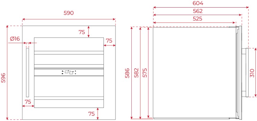 картинка Встраиваемый винный шкаф Teka RVI 20041 GBK 