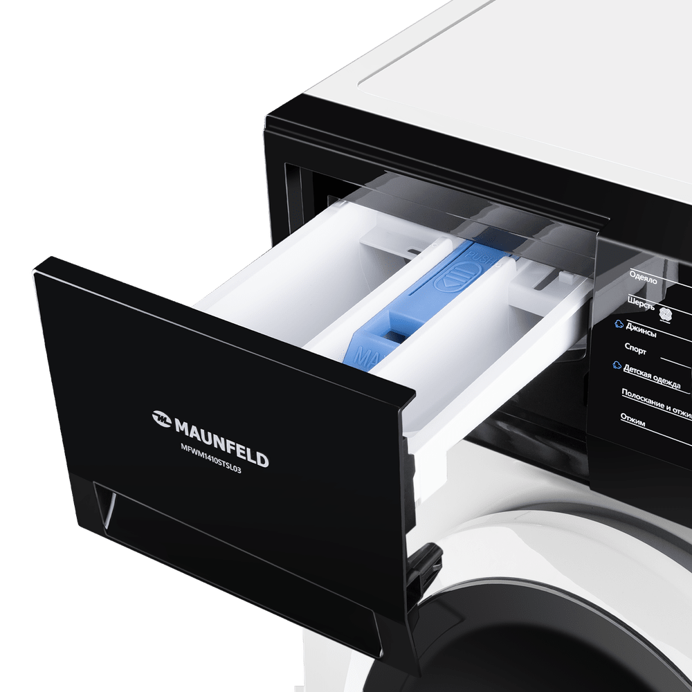 картинка Стиральная машина с паром Maunfeld MFWM1410STWH03 