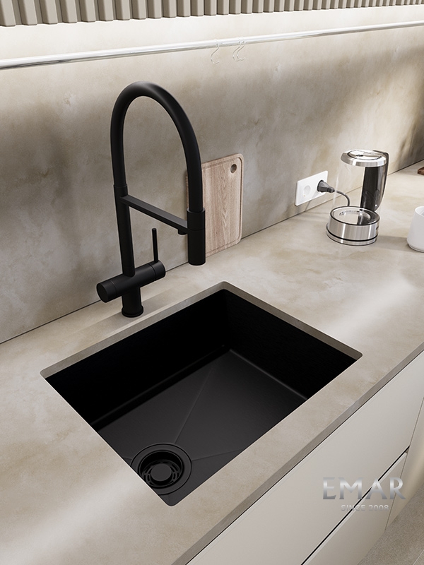 картинка Кухонная мойка Emar EMB-540(UN) PVD Black 