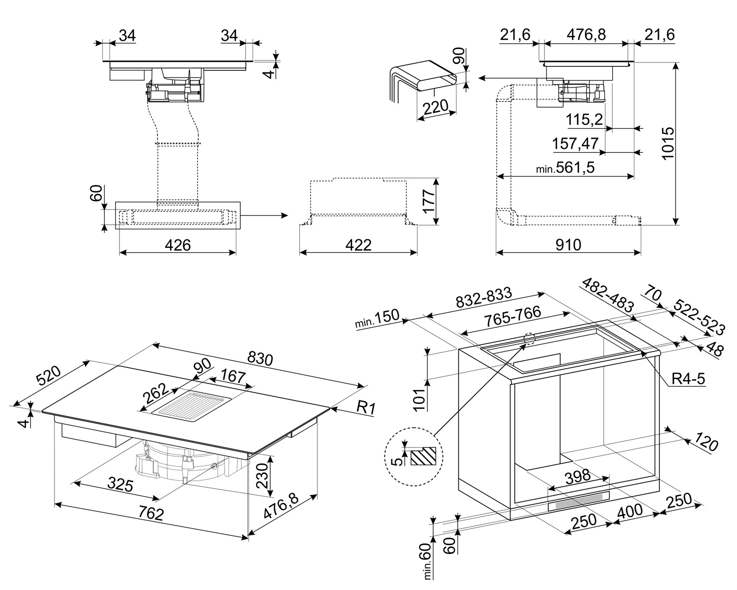 картинка Индукционная варочная панель Smeg HOBD682D1 