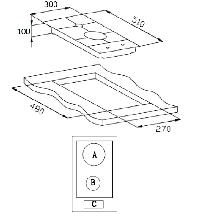 картинка Газовая варочная панель Weissgauff HGG 320 BGR 