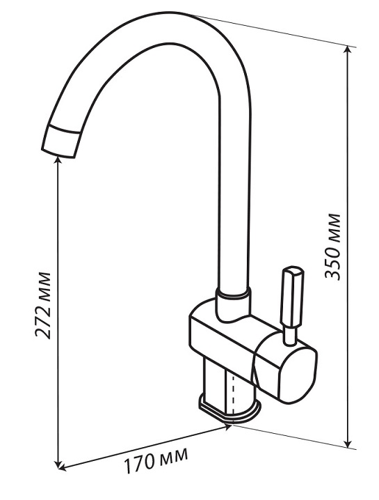 картинка Смеситель Gerdamix VIOLETA бежевый (GE-04) 