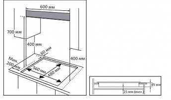 картинка Газовая варочная панель Evelux HEG 633 X 
