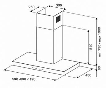 картинка Кухонная вытяжка Bertazzoni KT90P1ANT карбон 