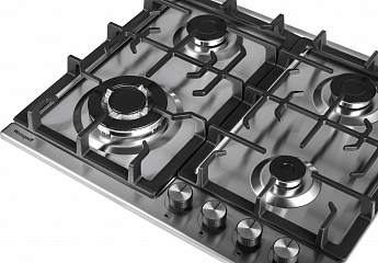 картинка Газовая варочная панель Weissgauff HGG 641 XB нержавеющая сталь 