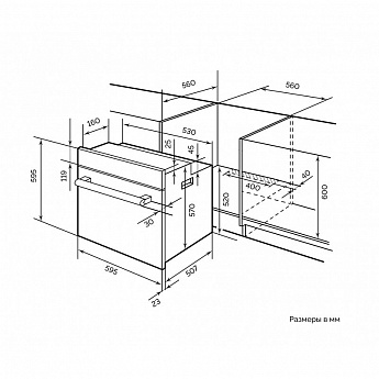 картинка Духовой шкаф Lex EDP 093 BL 