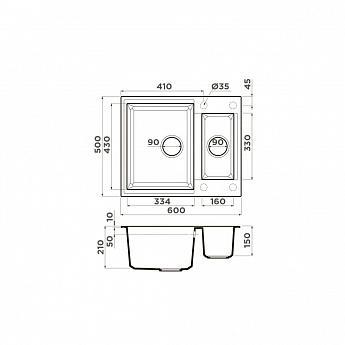 картинка Кухонная мойка Omoikiri SAKAIME 60-2 