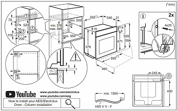 картинка Электрический духовой шкаф Aeg OS6PB631AB 