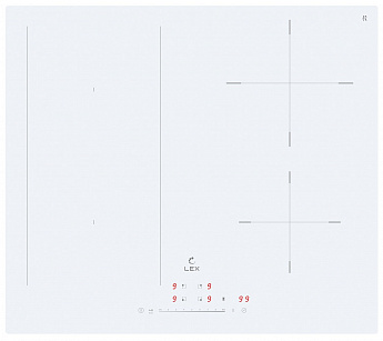 картинка Варочная панель Lex EVI 641A WH 