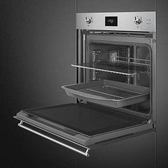 картинка Электрический духовой шкаф с функцией пара Smeg SOP6301S2X 