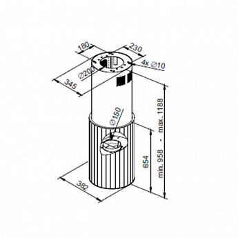 картинка Кухонная вытяжка Maunfeld ADELAIDE 39 ISLA GOLD 