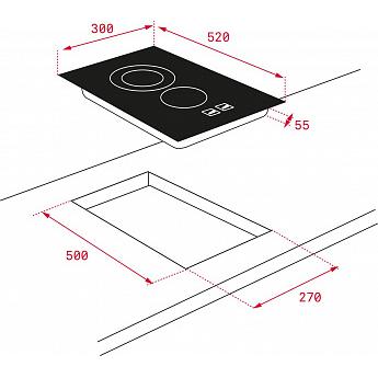 картинка Варочная панель Teka EASY TBC 32010 TTC BLACK черный 