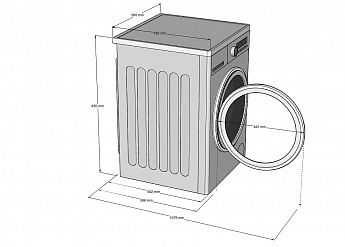 картинка Стиральная машина с паром Korting KWM 60DS1260 