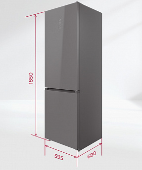 картинка Отдельностоящий холодильник Lex LKB185GrGIDMax 