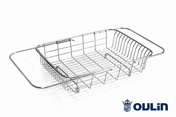 картинка |Discount| Oulin корзина для посуды(фруктов) Ol-806L хром 