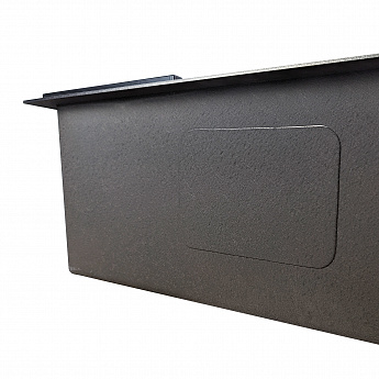 картинка Мойка для кухни Gerda GS 5045 G 4 в 1 графит (мойка, дозатор для мыла, коландер и сифон) 