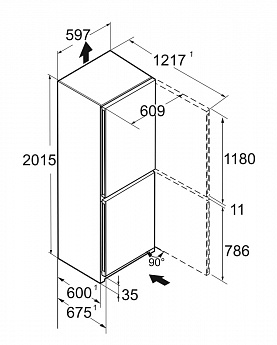 картинка Отдельностоящий холодильник Liebherr CNSFC 574I 