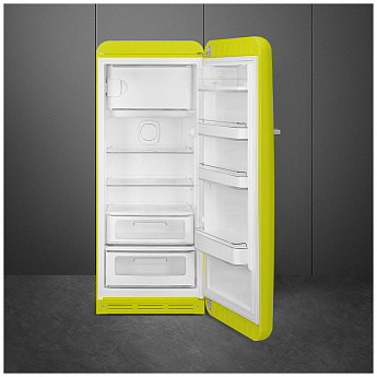 картинка Отдельностоящий холодильник Smeg FAB28RLI5 лайм 
