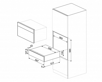 картинка Ящик сомелье Smeg CPS615NR 