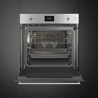 картинка Электрический духовой шкаф с функцией пара Smeg SOP6301S2X 