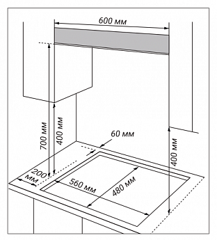 картинка Варочная панель Hiberg VM 7155 W 