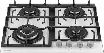картинка Газовая варочная панель Weissgauff HGG 641 WGSV Nano Glass 