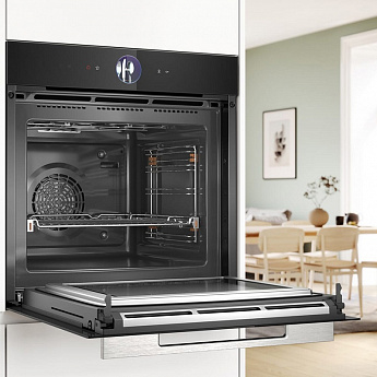 картинка Электрический духовой шкаф Bosch HBG9763B1S черный 