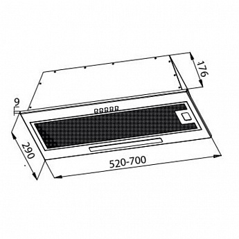 картинка Кухонная вытяжка Evelux INTEGRAL 80 W 