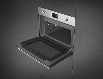 картинка Электрический духовой шкаф с функцией пароварки Smeg SO4302S3X 