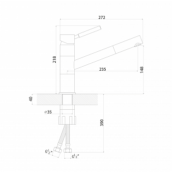 картинка Смеситель Florentina ФИТА (МОД.FITA FL) 