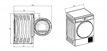 картинка Сушильная машина Delonghi DTD 8105 C FABIO 