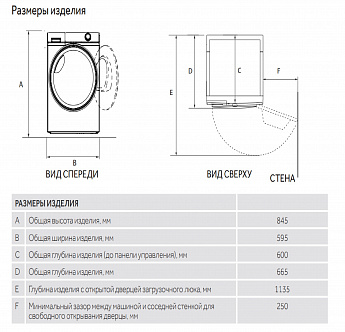 картинка Сушильная машина Haier HD90-A2929A белая 