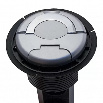 картинка |Discount| Встраиваемая розетка GLS 3X16 EURO черный  картинка |Discount| Встраиваемая розетка GLS 3X16 EURO черный