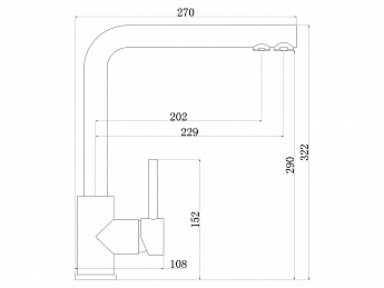 картинка Смеситель LONGRAN SPRINT LOGIC LM2196 SS 