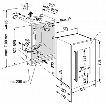 картинка Встраиваемый винный шкаф Liebherr EWTdf 1653-26 001 