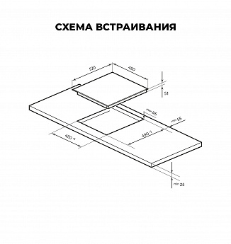 картинка Варочная панель Lex EVH 431A BL 