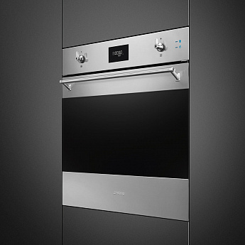 картинка Электрический духовой шкаф с функцией пара Smeg SOP6301S2X 