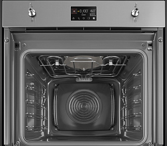 картинка Электрический духовой шкаф с СВЧ Smeg SO6302M2X  картинка Электрический духовой шкаф с СВЧ Smeg SO6302M2X