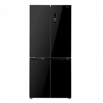 картинка Полувстраиваемый холодильник Maunfeld MFF190NFDB черный 