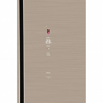 картинка Отдельностоящий холодильник Hiberg RFQ-600DX NFGY INVERTER бежевое стекло 