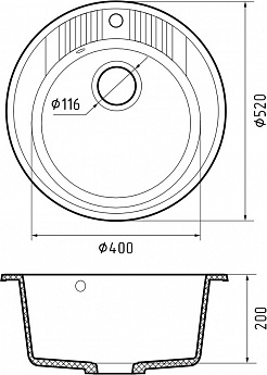картинка Мойка для кухни Granfest GR-R520 
